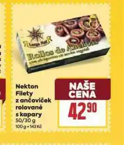 Billa Nekton filety z ančoviček rolované s kapary nabídka