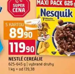 Terno NESTLÉ CEREÁLIE 625-645 g vybrané druhy nabídka