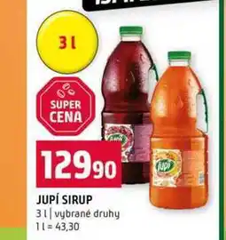 Terno JUPÍ SIRUP 3l vybrané druhy nabídka