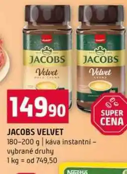 Terno JACOBS VELVET 180-200 g káva instantní vybrané druhy nabídka