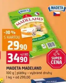 Terno MADETA MADELAND 100 g plátky vybrané druhy nabídka