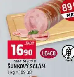 Terno ŠUNKOVÝ SALÁM 1 kg 100g nabídka