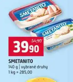 Terno SMETANITO 140 g vybrané druhy nabídka