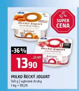Terno MILKO ŘECKÝ JOGURT 140 g vybrané druhy nabídka