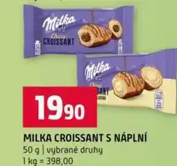 Terno MILKA CROISSANT S NÁPLNÍ 50 g vybrané druhy nabídka