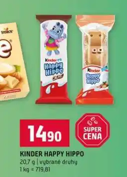 Terno KINDER HAPPY HIPPO 20,7 g vybrané druhy nabídka