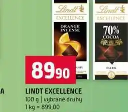 Terno LINDT EXCELLENCE 100 g vybrané druhy nabídka