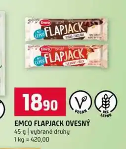 Terno EMCO FLAPJACK OVESNÝ 45 g vybrané druhy nabídka