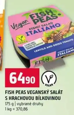Terno FISH PEAS VEGANSKÝ SALÁT S HRACHOVOU BÍLKOVINOU 175 g vybrané druhy nabídka