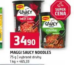 Terno MAGGI SAUCY NOODLES 75 g vybrané druhy nabídka