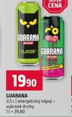 Terno GUARANA 0,5l energetický nápoj vybrané druhy nabídka