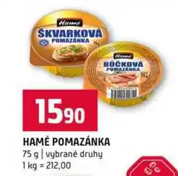 Terno HAMÉ POMAZÁNKA 75 g vybrané druhy nabídka