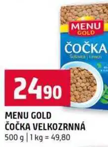 Terno MENU GOLD ČOČKA ČOČKA VELKOZRNNÁ nabídka