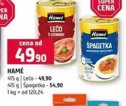 Terno HAMÉ 415 g Lečo 415 g Špagetka nabídka