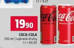 Terno COCA-COLA 330 ml vybrané druhy nabídka