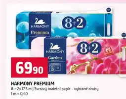 Terno HARMONY PREMIUM 8+ 2x 17,5 m 3vrstvý toaletní papír vybrané druhy nabídka