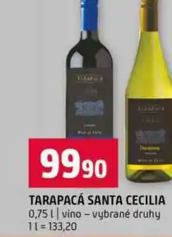 Terno TARAPACÁ SANTA CECILIA 0,75l vino vybrané druhy nabídka