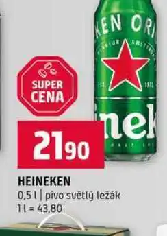 Terno HEINEKEN 0,5l pivo světlý ležák nabídka