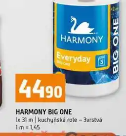 Terno HARMONY BIG ONE 1x 31 m kuchyňská role 3vrstvá nabídka
