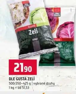 Terno DLE GUSTA ZELÍ 500/350-425 g vybrané druhy nabídka