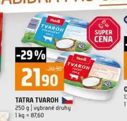 Terno TATRA TVAROH 250 g vybrané druhy nabídka