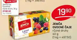 Flop Jemča ovocné čaje nabídka