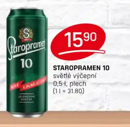 Flop Staropramen 10 světlé výčepní nabídka