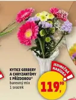 Penny Market KYTICE GERBERY A CHRYZANTÉMY S PŘÍZDOBOU, 1 svazek nabídka