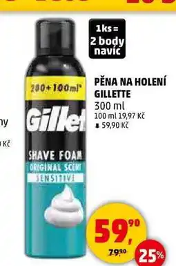 Penny Market PĚNA NA HOLENÍ GILLETTE nabídka