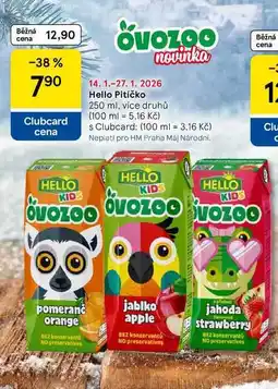 Tesco Hello Pitíčko, 250 ml, více druhů nabídka