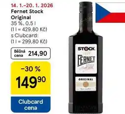 Tesco Fernet Stock Original 35% nabídka