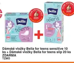 Coop hb Dámské vložky Bella for teens sensitive 10 ks + Dámské vložky Bella for teens slip 20 ks nabídka