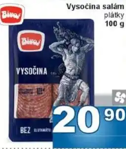 Jip Vysočina salám plátky nabídka