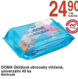 Coop hb DOMA Úklidové ubrousky vlhčené, univerzální nabídka