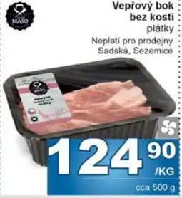 Jip Vepřový bok bez kosti plátky nabídka