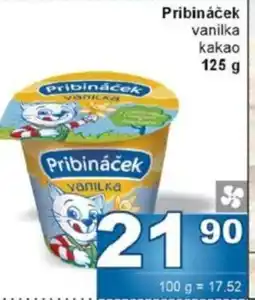 Jip Pribináček vanilka kakao nabídka