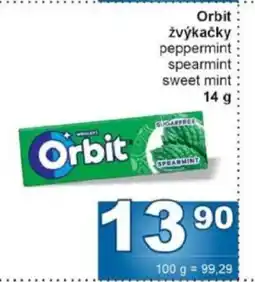 Jip Orbit žvýkačky nabídka