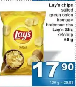 Jip Lay's chips nabídka