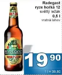 Jip Radegast ryze hořká 12 světlý ležák nabídka