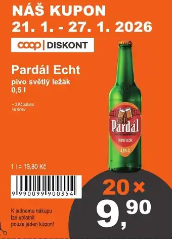 Pardál Echt pivo světlý ležák