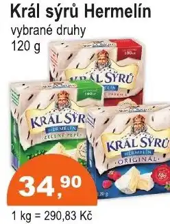 COOP DISKONT Král sýrů Hermelín nabídka