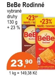 COOP DISKONT BeBe Rodinné nabídka