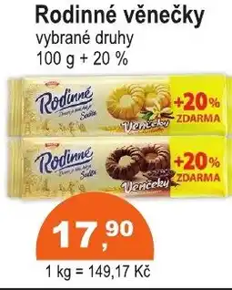 COOP DISKONT Rodinné věnečky nabídka