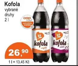 COOP DISKONT Kofola nabídka