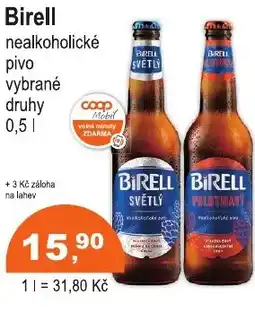 COOP DISKONT Birell nealkoholické pivo nabídka