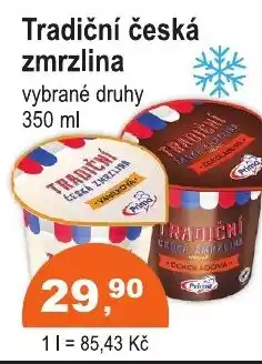 COOP DISKONT Tradiční česká zmrzlina nabídka