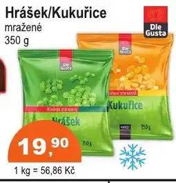 COOP DISKONT Hrášek/Kukuřice mražené nabídka