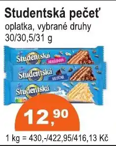COOP DISKONT Studentská pečeť nabídka