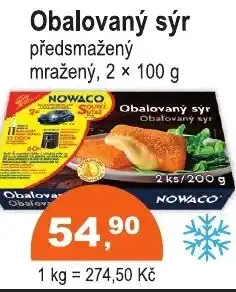 COOP DISKONT Nowaco Obalovaný sýr předsmažený nabídka