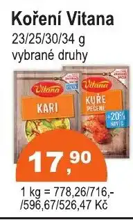 COOP DISKONT Koření Vitana nabídka